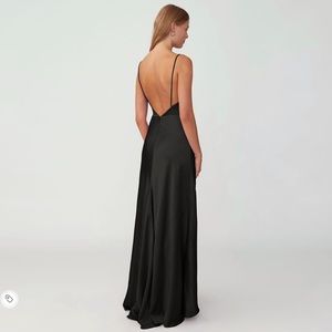 Fame & Partners strapped draped gown